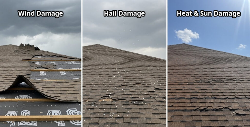 Info Graphic Showing How Weather Affects Roofing