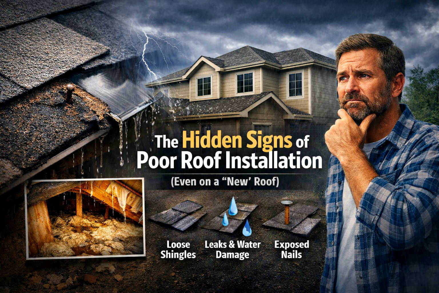 Signs of Poor Roof Installation